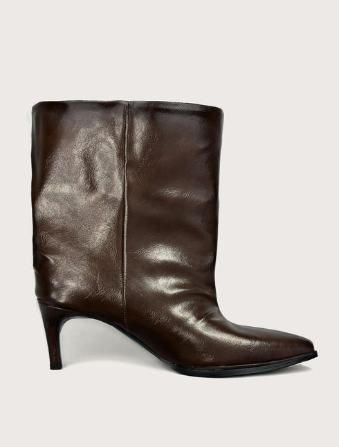 FLATY Acı Kahverengi XL Geniş Kalıp BOOTIE